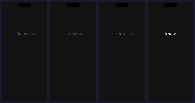 Side-by-side comparison of RSVP highlighting modes: ORP, Bionic, Morphological, and None